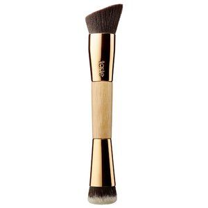 TARTE Cosmetics THE SLENDERIZER Double-ended Bamboo Powder Brush Makeup NEW!